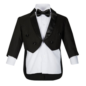 Charlestson Black 4-Piece Boys Tuxedo - House Of Swavo