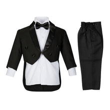 Load image into Gallery viewer, Charlestson Black 4-Piece Boys Tuxedo - House Of Swavo