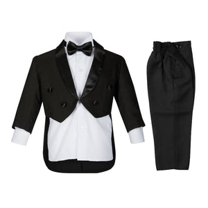 Charlestson Black 4-Piece Boys Tuxedo - House Of Swavo
