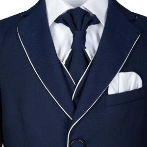 Gatsby 5-Piece Navy Boys Suit - House Of Swavo