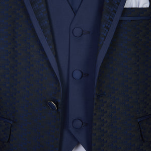 Klien 5-Piece Navy Blue Boys Suit - House Of Swavo