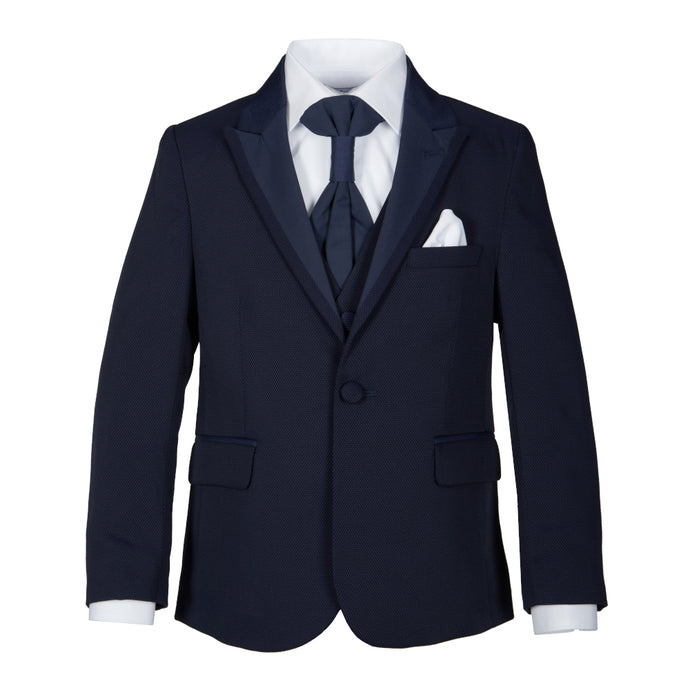 Luciano 5-Piece Navy Boys Suit - House Of Swavo